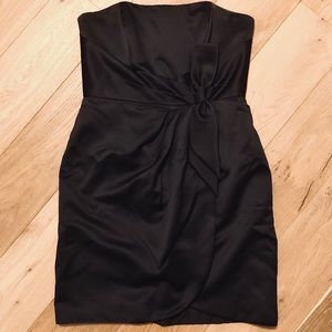 Alfred Angelo Strapless Satin Cocktail Dress 7126